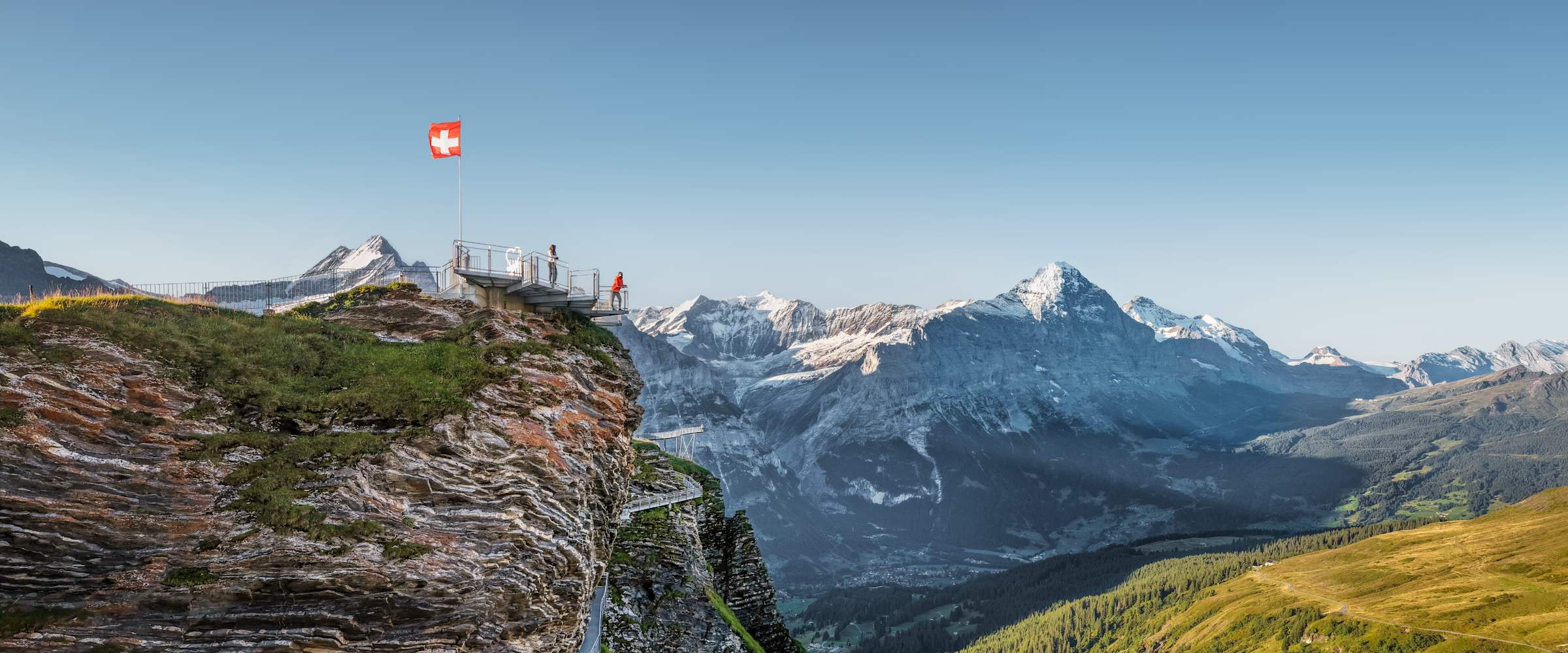 Grindelwald First Summer Cliff Walk Eiger Moench Jungfrau