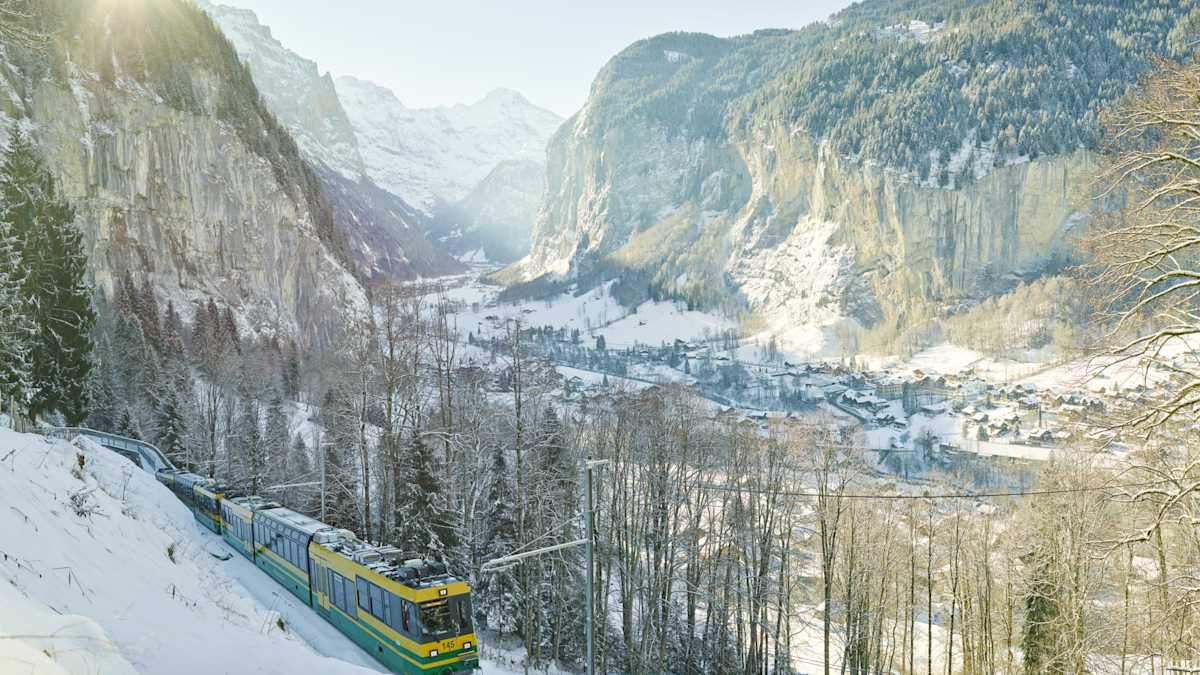 Grindelwald Wengernalpbahn Bahnsteig