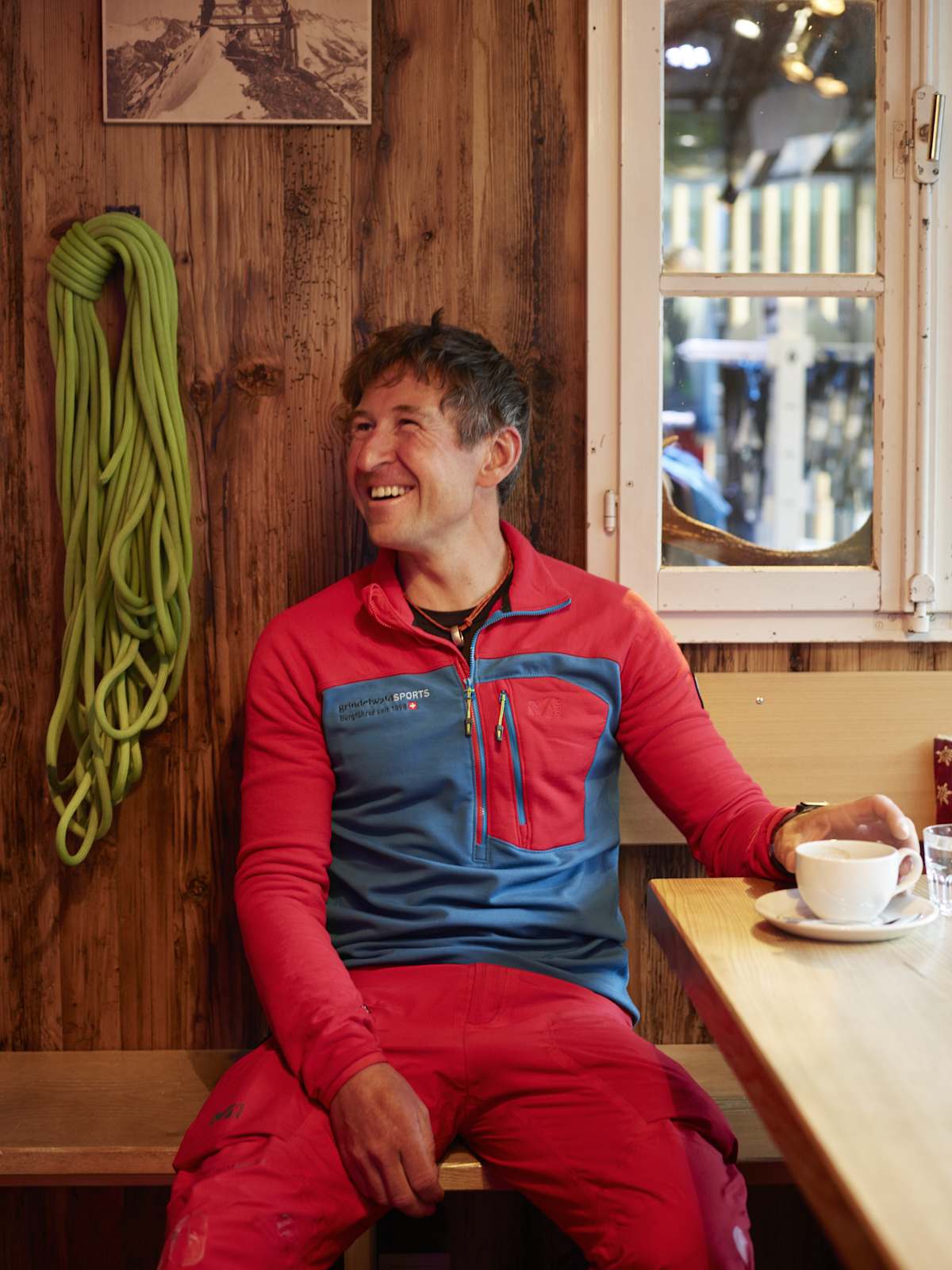 Mountain guide Grindelwald coffee