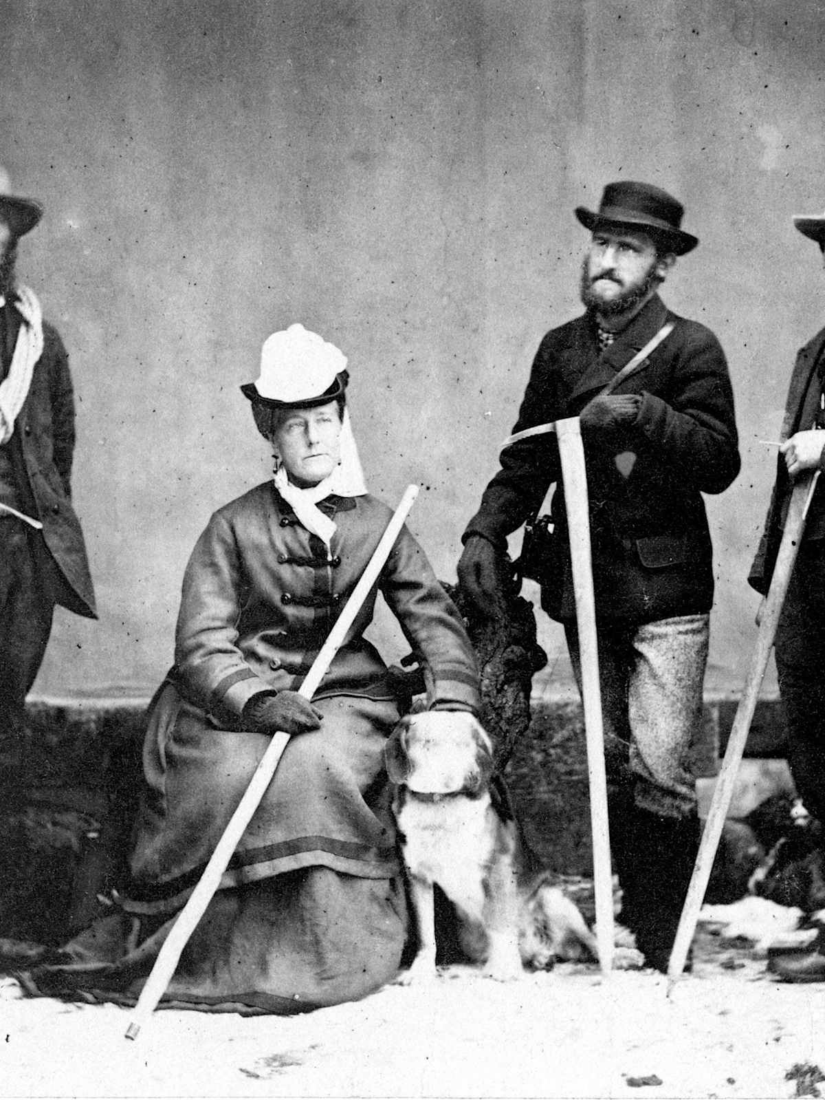 Photographie historique de guides de montagne