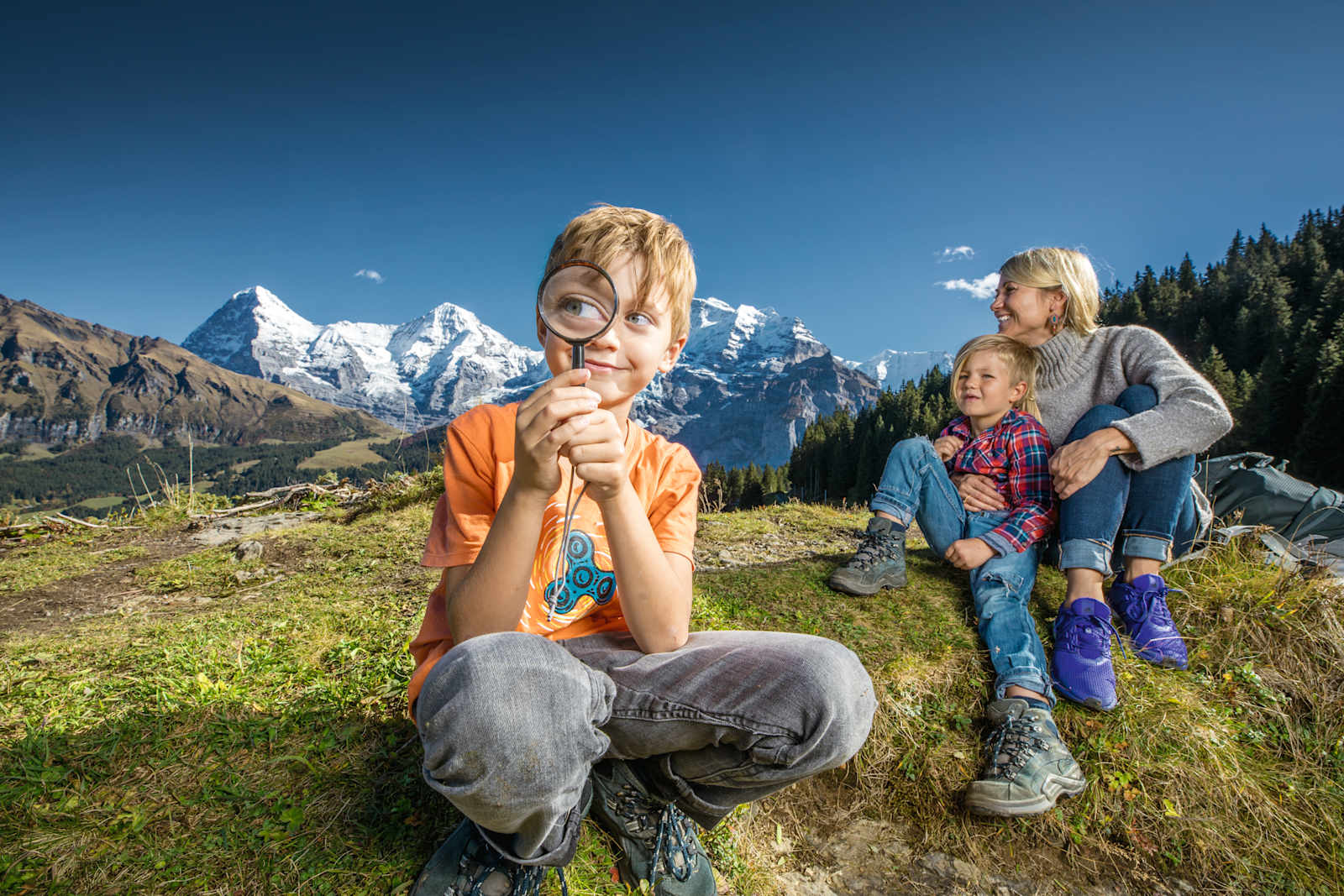 Detective Trail from Grütschalp to Mürren